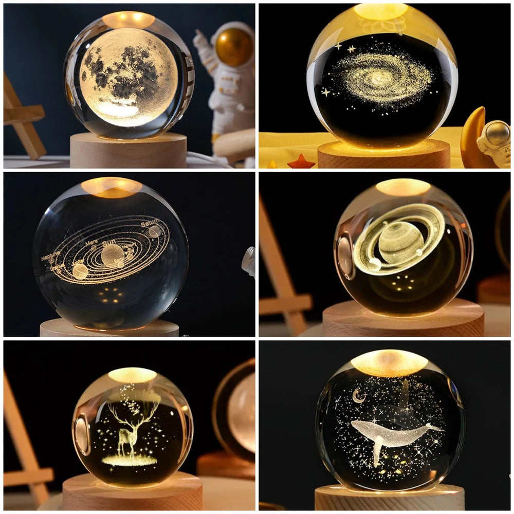 3D CRYSTAL GLOWING BALL