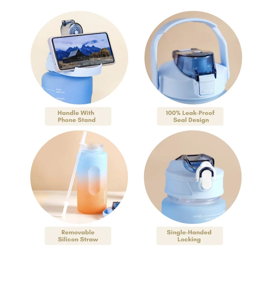 MOTIVATIONAL BOTTLE SET OF 3-S/M/L