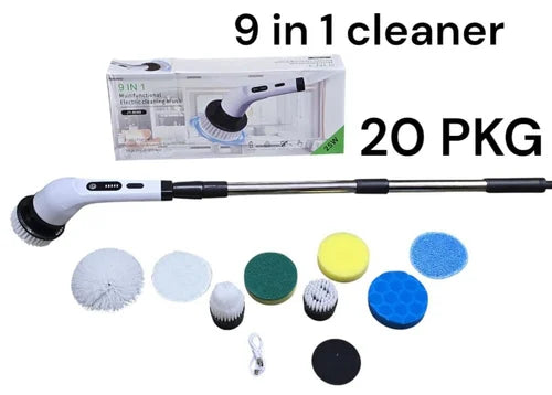 9 IN 1 ELECTRIC SPIN SCRUBBER AND CORDLESS CLEANING BRUSH